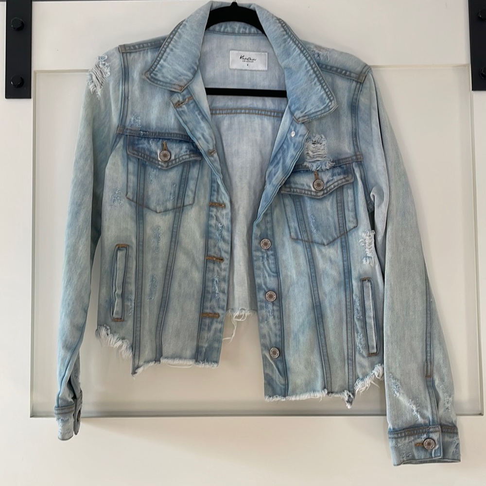 KanCan Cropped Jean Jacket